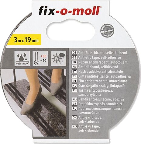 Fix O Moll Antisklitape For Trapper Fliser Og Badekar 3m 19mm