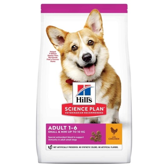 Hill's Science Plan Hundemat Voksen Small & Mini Kylling 3 kg Hill's Science Plan Hundemat Voksen Small & Mini Kylling 3 kg