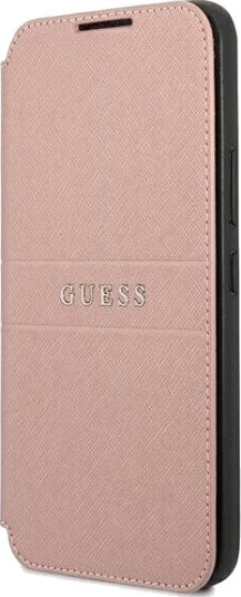 Case Guess Gubks22mpsasbpi S22+ S906 Rosa/Rosa Bok Saffiano Stripes