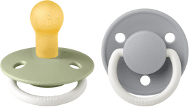 BIBS De Lux GLOW Latex Sage/Cloud 2 pak   Flere størrelser