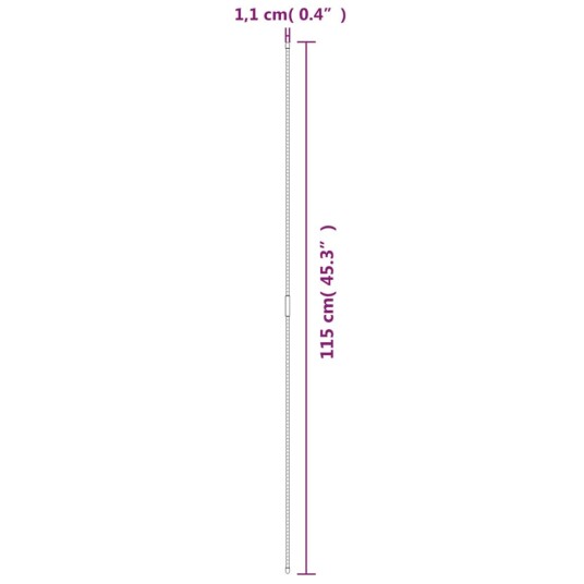 vidaXL Hageplanteplugger 30 stk grønn 115 cm stål