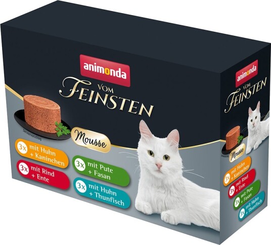 Animonda Vom Feinsten Våtfôr Adult Blandet Mousse Mangfold 4 Sorter 12 X 85 G Animonda Vom Feinsten Våtfôr Adult Blandet Mousse Mangfold 4 Sorter 12 X 85 G