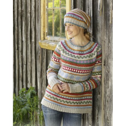 Winter Carnival by DROPS Design Genser Strikkeoppskrift str S XXXL