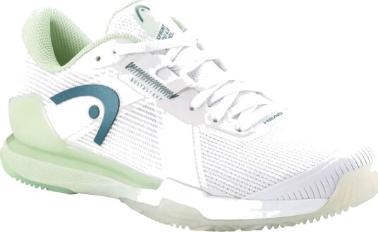 Head Sprint Pro 4.0 Allcourt Tennis  og padelsko dame White/Limegreen 38