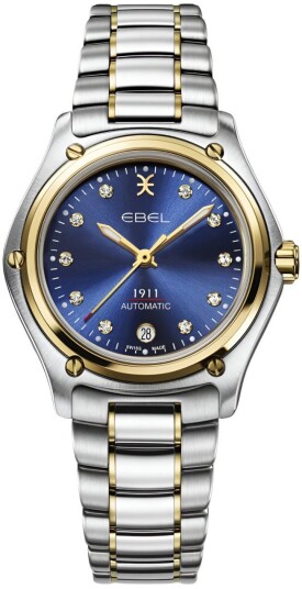 Ebel 1911 Dameklokke 1216637 Blå/18 karat gult gull Ø30 mm