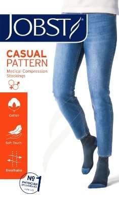 Jobst casual pattern blå M