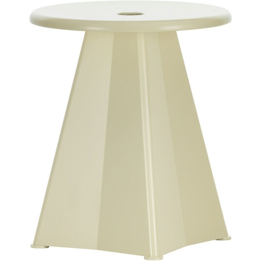 Vitra Tabouret Métallique Stol Prouvé   Krakker Pulverlakkert Stål Blanc Colombe   21205888