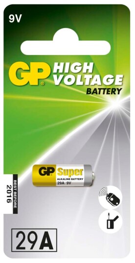 Gp 29A 9V Super Alkaline Engangsbatteri - Høyspent 18 mAh Gp 29A 9V Super Alkaline Engangsbatteri - Høyspent 18 mAh