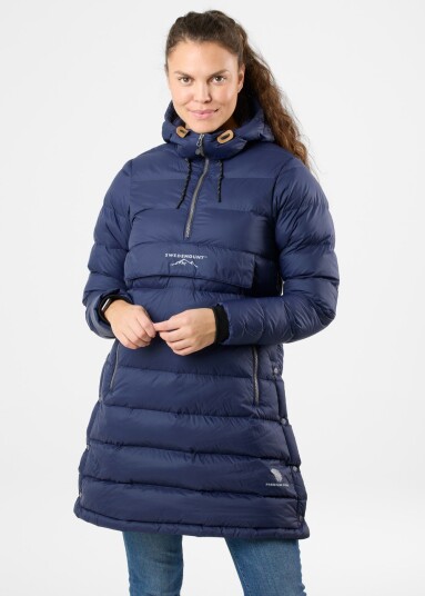 Swedemount Östersund Down Anorak Long W Dk. Navy/Dk. Navy 36 Anorakk