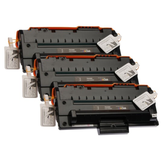 inkClub TSU080-3 3 pk. sorte tonerkasetter
