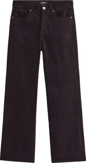 Lindex Straight Trousers In Corduroy BROWN 42