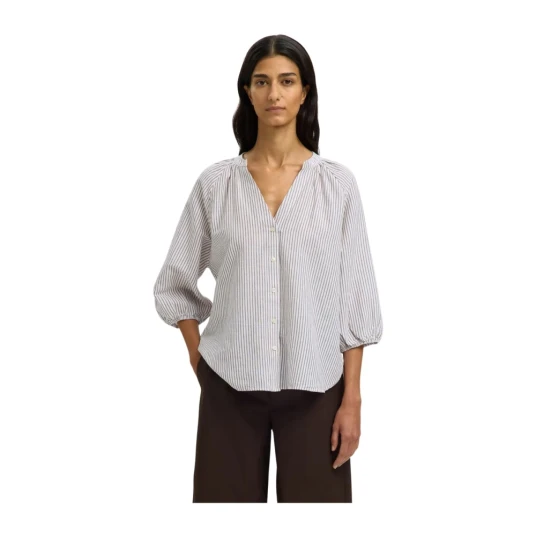 Selected Femme Dame Bluser & Skjorter Hvit S,
