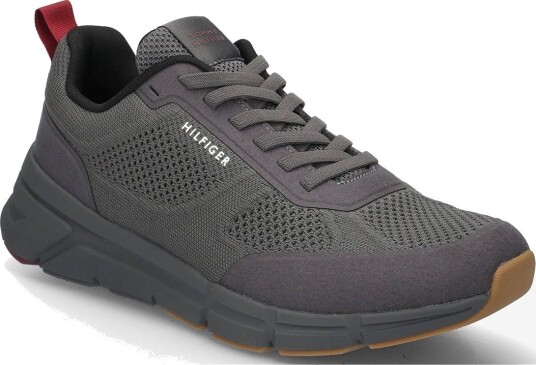 Tommy Hilfiger Light Knitted Hilfiger Runner DARK ASH 41