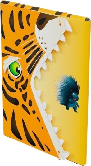 Monumi A4 Mappe Med Strikk – Tiger