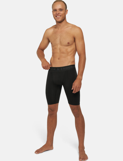 Danish Endurance Men"s Compression Shorts 2-Pack - Black - L
