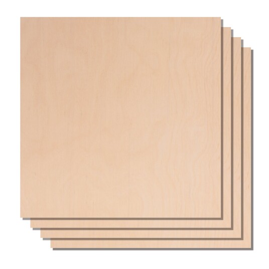 xTool 6mm Birch plywood 30x30cm - 4pcs xTool 6mm Birch plywood 30x30cm - 4pcs