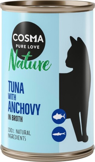 Cosma Våtfôr Nature Tunfisk Med Ansjos 12 X 140 G