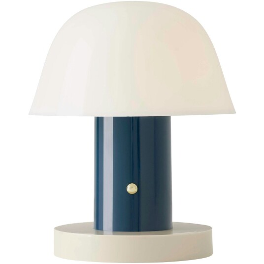 &Tradition Setago JH27 Bordlampe Hvit & Blå &Tradition Setago JH27 Bordlampe Hvit & Blå