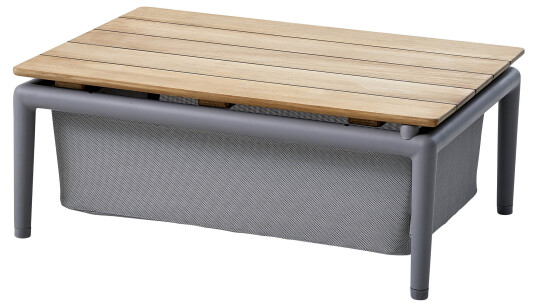 Cane-line Conic box/bord Light grey 74 x 52 cm Grå