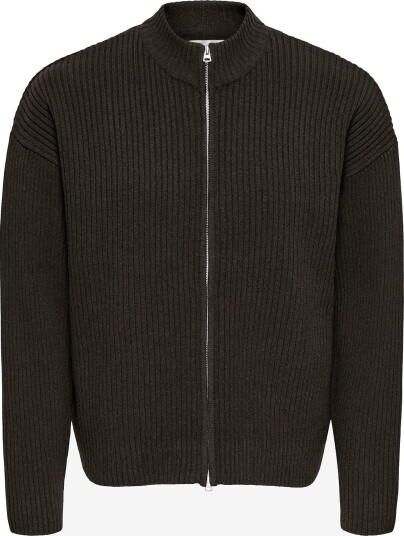 ONLY & SONS Onsarlok L/S Cardigan Knit   COFFEE BEAN   L