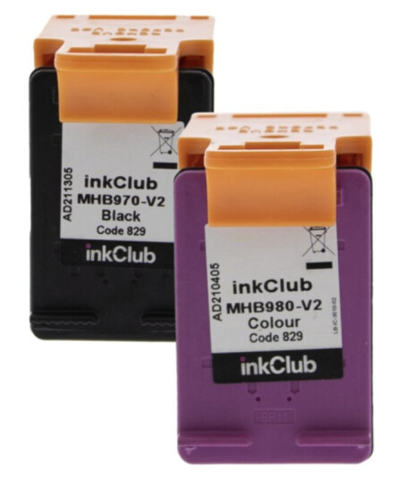 inkClub MHB9-2-V2 Multipakning blekkpatroner, erstatter HP 304, svart og farge