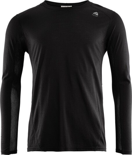 Aclima LightWool 140 Sports shirt Herre Black XXL