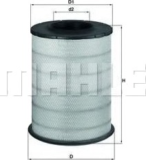 Luftfilter MAHLE ORIGINAL LX 1587