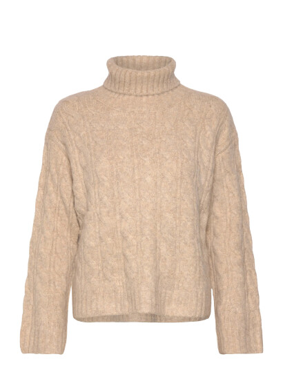 Lollys Laundry Resnoll Knit Jumper Ls - Beige - S Lollys Laundry Resnoll Knit Jumper Ls - Beige - S