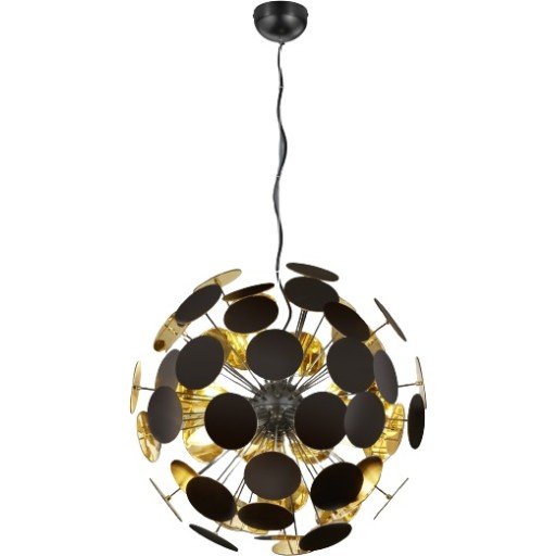 Trio Lighting Pendel Discalgo Matt svart