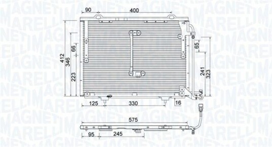 Kondensator MAGNETI MARELLI 350203945000