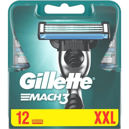 Gillette Mach3 Barberblad 12 stk Barberblader