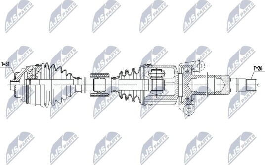 Nty Drivaksel NTY NPW BM 141 Nty Drivaksel NTY NPW BM 141