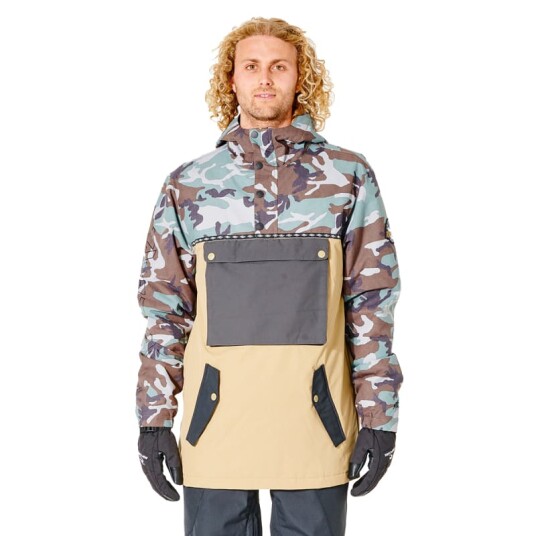 Rip Curl Men's Primative Anorak Jacket M Dark Khaki Rip Curl Men's Primative Anorak Jacket M Dark Khaki