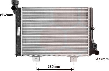 VAN WEZEL 26002005 Radiator motorkjøling VAN WEZEL 26002005 Radiator motorkjøling