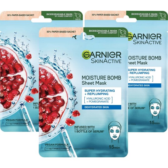 Garnier Pomegranate Sheet Mask Trio