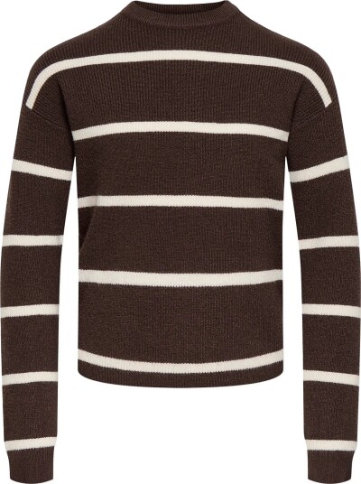 Kids Only Kogfranca Life Short L/S Stripe Knt Noos Brown 134 140 Kids Only Kogfranca Life Short L/S Stripe Knt Noos Brown 134 140