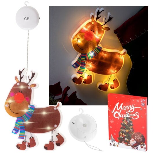 Pricenet LED pendellys julepynt reinsdyr