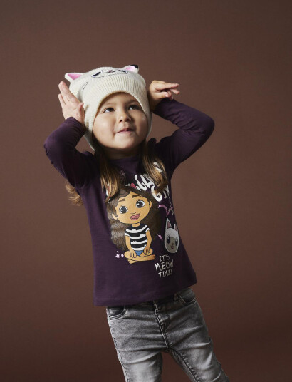 name it Nmfjuma Gabby Knit Hat Sky - White - 46/47