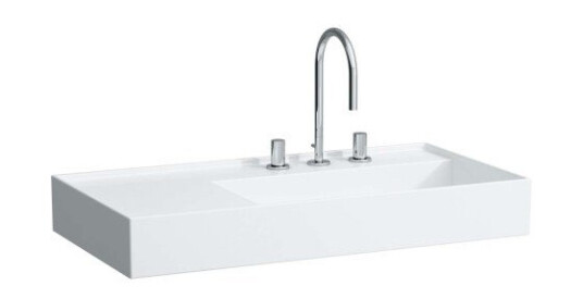 Kartell Laufen servant, 90x46 cm, høyre, hvit
