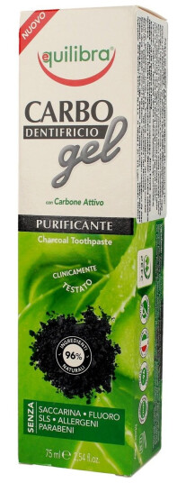 Equilibra Equilibra_Carbo Gel Charcoal Tannkrem Med Aktivt Kull 75Ml
