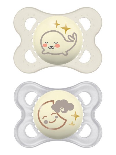 MAM Original Night Skin Soft 0–6 mnd 2 stk. MAM Original Night Skin Soft 0–6 mnd 2 stk.