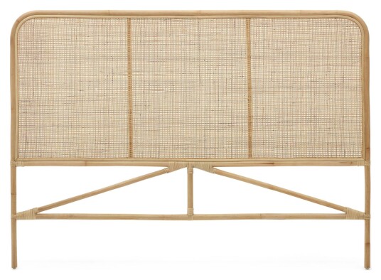Kave Home Quiterie Sengegavl, Naturfletting, Til 150/160 cm senge Unoliving