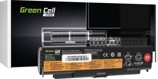 Green Cell Pro Batteri Til Bærbar Pc Tilsvarer: Lenovo 45N1158 Litiumion 6-Cellers 5200 Mah Svart LE89PRO