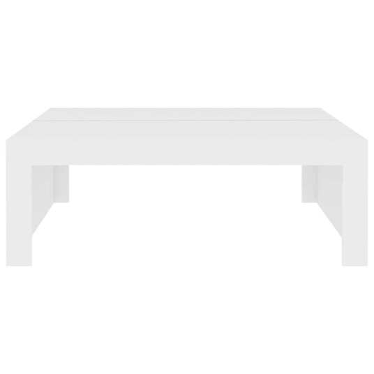 vidaXL Salongbord hvit 100x100x35 cm sponplate