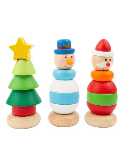 Small Foot  Wooden Stacking Tower Christmas Figur
