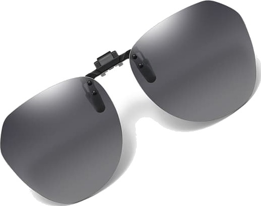 Polariserte Clip-on Solbriller med Etui Grey Polariserte Clip-on Solbriller med Etui Grey