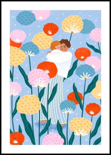 Loving Family Embrace Plakat / 50x70