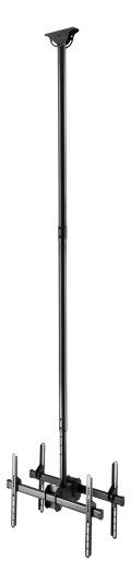 Deltaco Office Teleskopisk Takmontering for Dobbel TV, 37"-70", Svart, 90kg