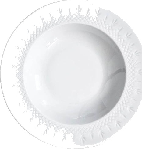 Frederik Bagger  Crispy Porcelain dyp tallerken 22,5 cm hvit