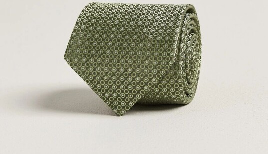 Canali Jacquard Silk Tie Grass Green Canali Jacquard Silk Tie Grass Green